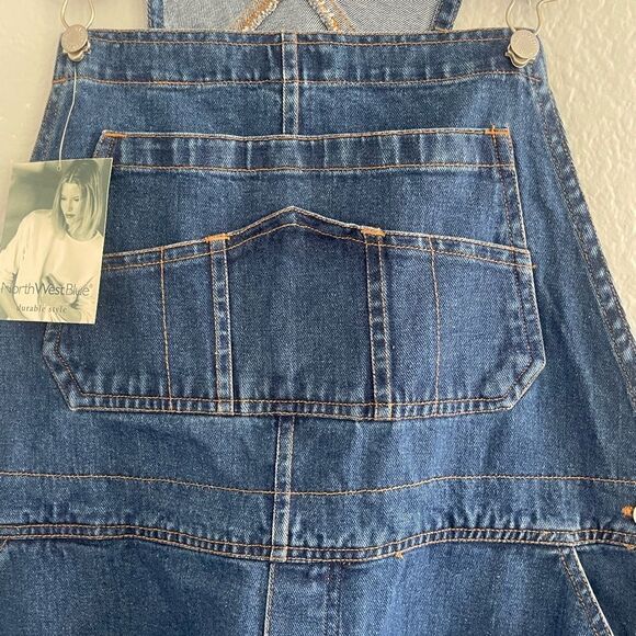North West Blue - Carpenter Denim Overalls Size: Large Color: Blue Denim - Picture 5 of 11